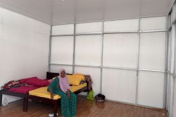 Para penyintas banjir nyaman di huntara Pidie Jaya
