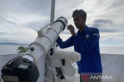 Ketinggian hilal di Sulawesi Tengah minus satu derajat di bawah ufuk