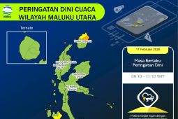 BMKG peringatkan potensi gelombang tinggi dan cuaca buruk di Malut