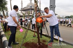 Bupati Bogor pimpin penanaman 1.000 pohon di kawasan Pakansari usai puting beliung
