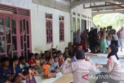 Mahasiswa STIK/PTIK gelar trauma healing bagi anak-anak di Nagan Raya