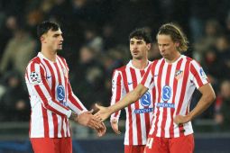 Club Brugge tahan imbang Atletico Madrid 3-3