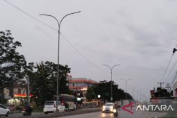 Puluhan lampu PJU padam di jalan nasional wilayah Karawang
