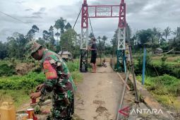 TMMD Kodim Rejang Lebong perbaiki jembatan pendukung usaha pertanian