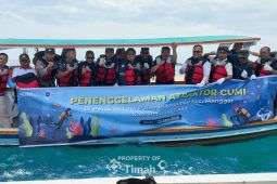 PT Timah tenggelamkan 35 atraktor cumi di Perairan Belitung Timur