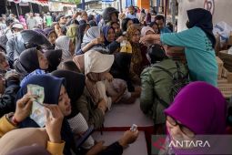 Diserbu pembeli! Pemkot dan Polres Cimahi gelar Gerakan Pangan Murah, bahan pokok dijual lebih murah