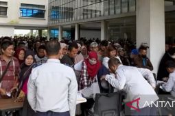 Pendaftar mudik gratis Pemkab Karawang membludak