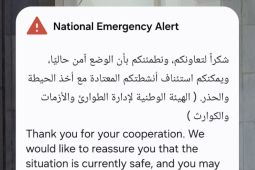 Emergency Alert di Abu Dhabi, notifikasi terbaru kabarkan kondisi telah aman dan normal