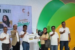 Pengunjung Sun Plaza yang melakukan transaksi di 'Ramadan Bareng Tring Pegadaian' berkesempatan memenangkan emas satu kg undian Badai Emas Pegadaian