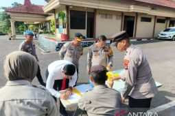 PJU hingga Perwira Polres Bangka Selatan tes urine secara mendadak