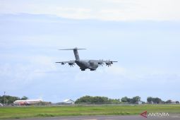 TNI AU kerahkan pesawat angkut A400M untuk uji sistem pendaratan berbasis ILS di Bali