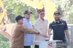 Menteri PU lakukan peletakan batu pertama pembangunan sabo dam Gunung Marapi