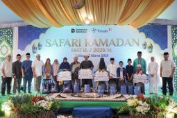 Berbagi Kebahagiaan Ramadhan, Affan senang terima santunan PT Timah