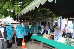 Ketua TP PKK HSS tinjau pasar murah di Desa Kalumpang