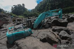 Banjir lahar dingin Gunung Merapi surut sehingga operasi SAR dilanjutkan