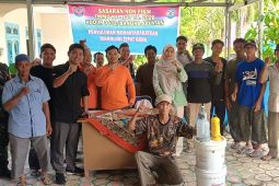 Satgas TMMD Bangka Selatan berikan pelatihan pembuatan pupuk organik ke masyarakat