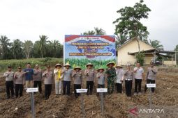 Polres Mukomuko ikuti tanam jagung serentak secara virtual