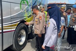 Polda Bengkulu periksa angkutan jelang arus mudik lebaran