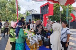 Polres Bangka Selatan gelar gerakan pangan murah jaga stabilitas harga