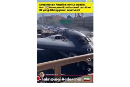 Hoaks! Video Iran jatuhkan pesawat pembom B-2 milik Amerika
