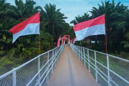 Brimob Sumut selesaikan jembatan di Paluta permudah aktivitas warga