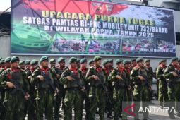 Yonif 732/Banau rampungkan tugas pengamanan perbatasan RI-PNG 2026