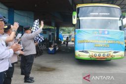 152 penumpang ikuti mudik gratis dari Polresta Samarinda