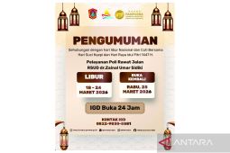 Libur panjang Idul Fitri, IGD RSUD ZUS tetap buka 1x24 Jam
