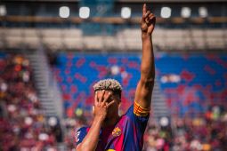 Gol Ronald Araujo bawa Barcelona menang 1-0 atas Rayo Vallecano