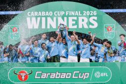 Bekuk Arsenal 2-0, Manchester City juara Piala Liga Inggris