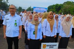 Pegawai Sekretariat DPRD Banjarbaru ikuti apel gabungan pasca Idul Fitri