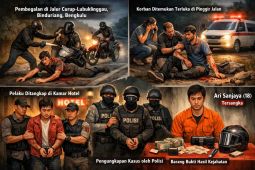 Cerita sepasang kekasih jual motor hasil begal, ditangkap saat bersembunyi di hotel
