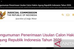 KY umumkan penerimaan usulan calon hakim agung dan ad hoc 2026