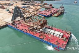 Kerangka anjungan gas Manpatu PHM siap dikirim