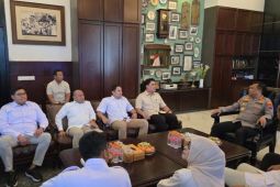 Gerindra Surabaya sambangi polrestabes, diskusi soal keamanan kota