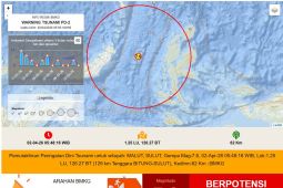 Gempa magnitudo 7,6 sangat terasa di Manado