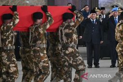 Presiden hadiri penghormatan jenazah pasukan perdamaian UNIFIL