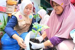 Alfamidi ajak nasabah Bank Sampah olah sampah sachet dan tanam pakai galon bekas