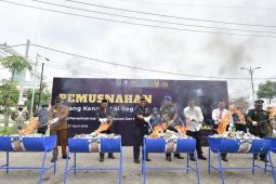 Bea Cukai Pasuruan musnahkan Rp6,39 miliar barang kena cukai ilegal