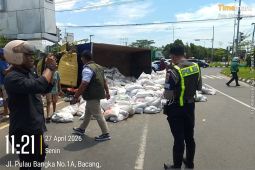 Kecelakaan maut di Air Itam Pangkalpinang, truk diduga terobos lampu merah dan tabrak pemotor satu keluarga