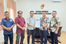 Ketua WMHPSB serahkan susunan pengurus ke PJU dan Kapolsek jajaran Polres Sergai