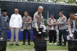 Polda Banten musnahkan 8.527 lembar uang palsu temuan Bank Indonesia