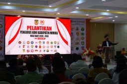 Bupati Mimika: Program kerja KONI harus berorientasi pada pembinaan prestasi atlet
