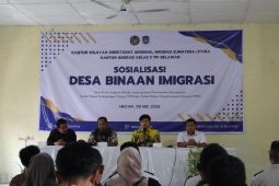 Imigrasi Belawan perkuat pengawasan keimigrasian lewat program Desa Binaan