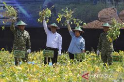 Panen raya kedelai ketahanan pangan di Nganjuk