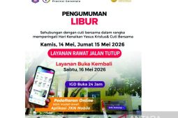 Layanan RSUD Ainun Habibie Gorontalo libur dua hari