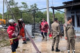 Empat Rumah Kontrakan Berbahan Kayu di Kabupaten Bulungan Terbakar
