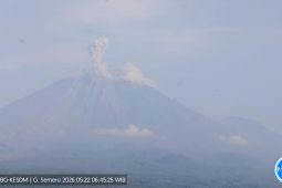 Semeru alami erupsi dengan tinggi letusan 1.000 meter