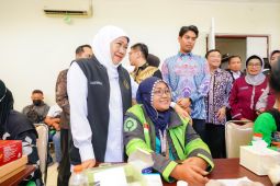 Khofifah apresiasi kolaborasi cek kesehatan ojol