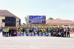 Polda-Honda Babel gelar lomba safety riding bersama ojol